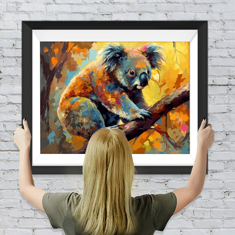 Koala auf Baum Diamond Painting