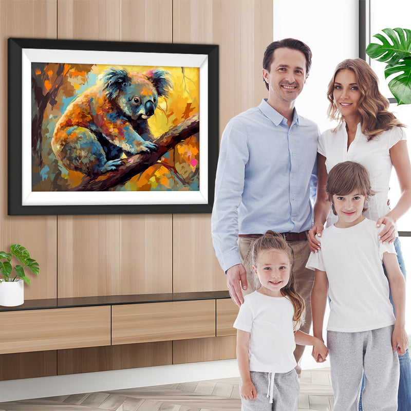Koala auf Baum Diamond Painting