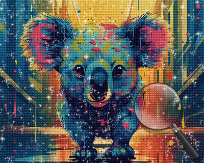 Koala in der Stadt Diamond Painting