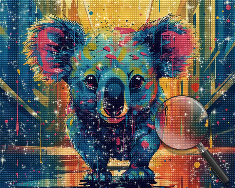 Koala in der Stadt Diamond Painting
