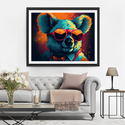 Koala mit Sonnenbrille Diamond Painting
