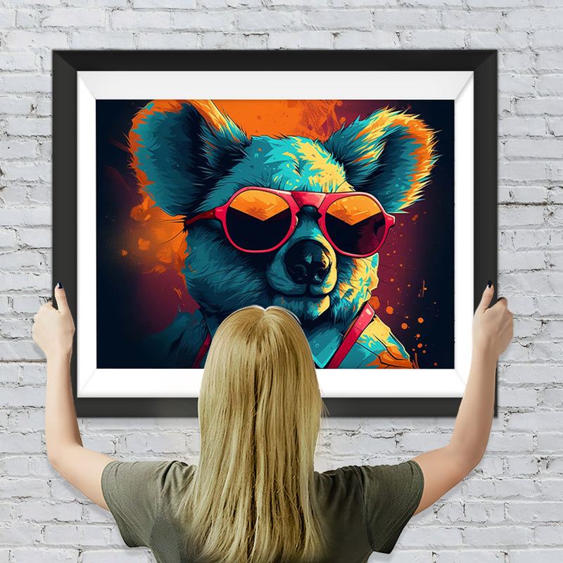 Koala mit Sonnenbrille Diamond Painting