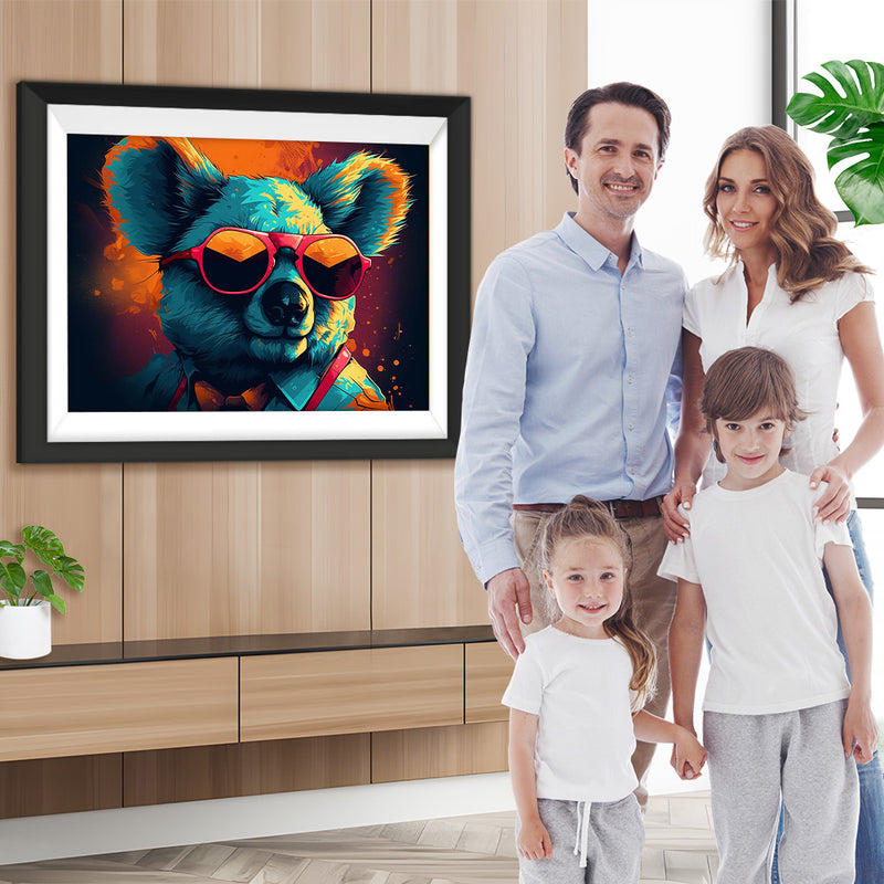 Koala mit Sonnenbrille Diamond Painting