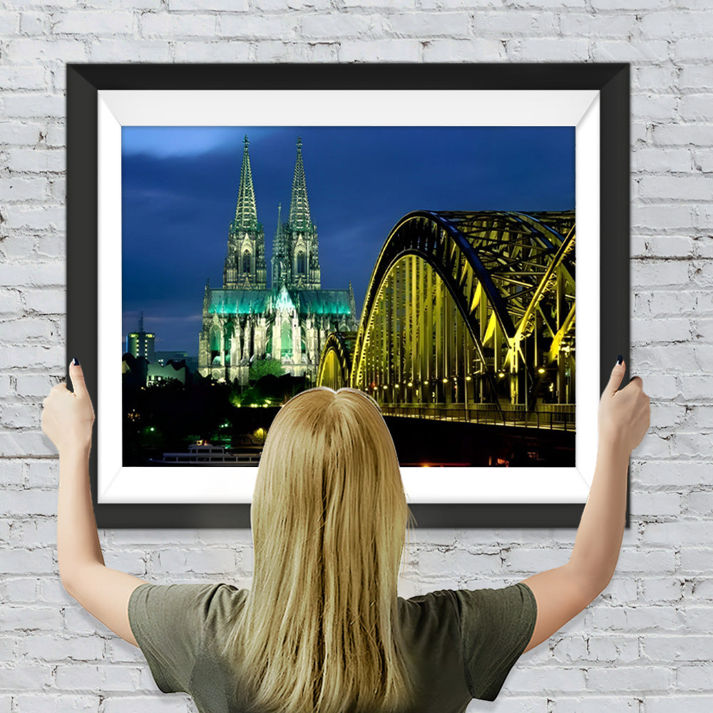 Kölner Dom und Brücke Diamond Painting