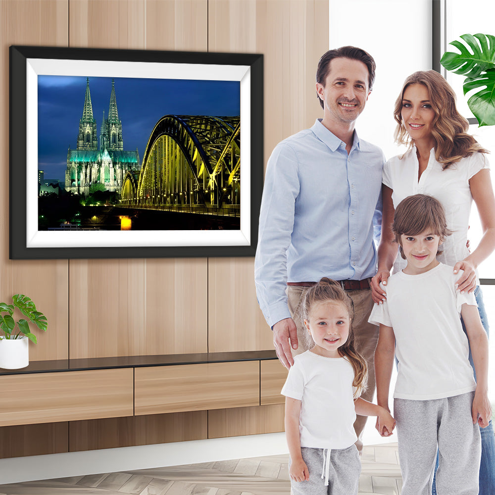 Kölner Dom und Brücke Diamond Painting