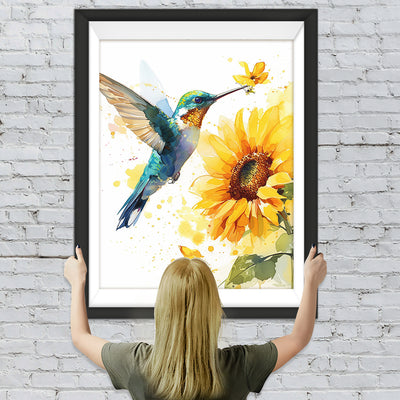 Kolibri und Sonnenblume Diamond Painting