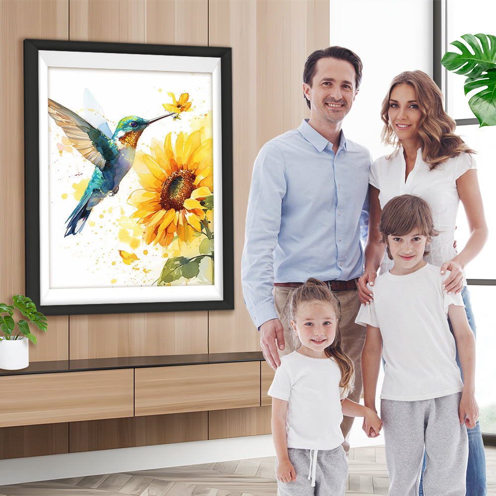 Kolibri und Sonnenblume Diamond Painting