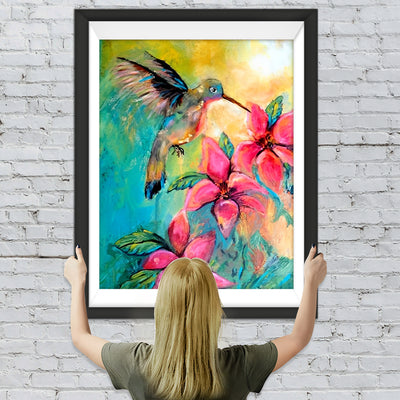 Kolibris und Orchideen Diamond Painting