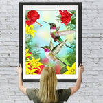 Kolibris und Straucheibische Diamond Painting