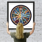 Konstellationsscheibe Sonne Diamond Painting