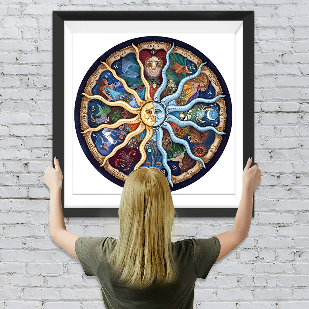 Konstellationsscheibe Sonne Diamond Painting