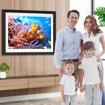 Koralle und bunte Fische Diamond Painting