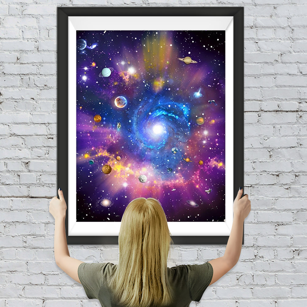 Kosmische Himmelskörper Diamond Painting