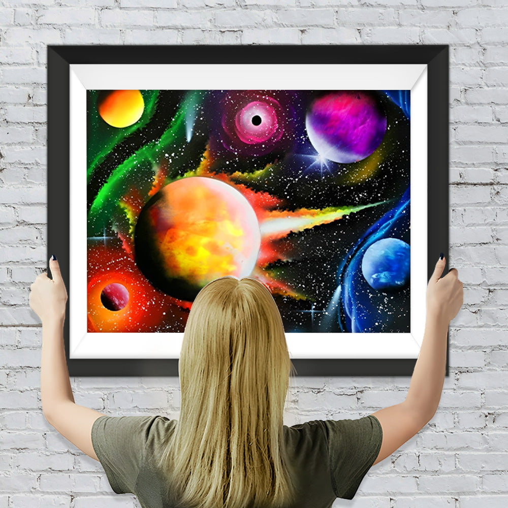 Kosmische Planeten Diamond Painting