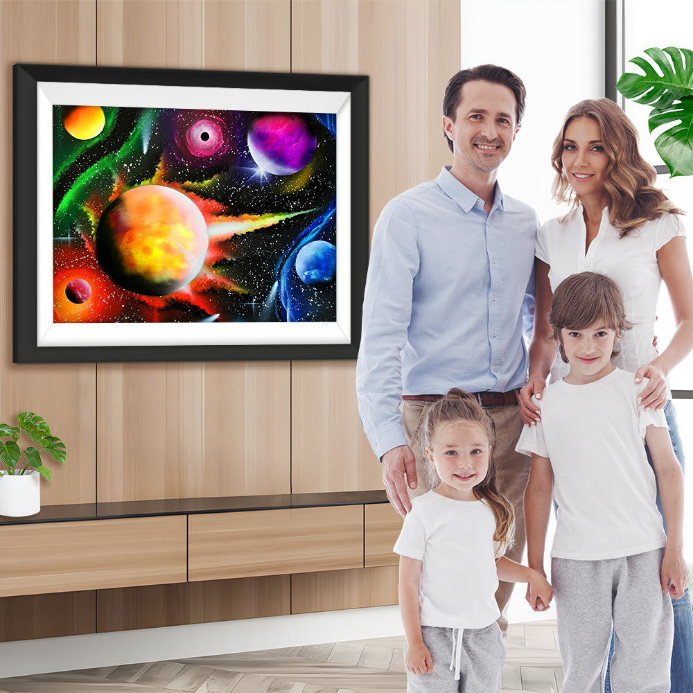 Kosmische Planeten Diamond Painting