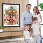 Kreuz und Blumen Diamond Painting