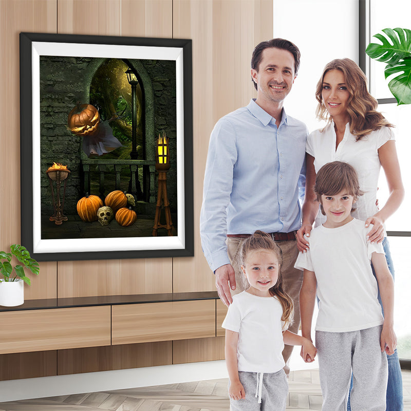 Kürbis im Schloss Diamond Painting