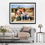 Küssende Jungen und Mädchen Diamond Painting