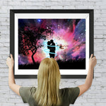 Küssendes Liebespaar im Sternenlicht Diamond Painting