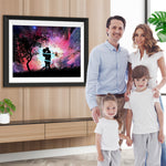 Küssendes Liebespaar im Sternenlicht Diamond Painting