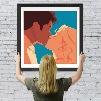 Küssendes Paar Diamond Painting