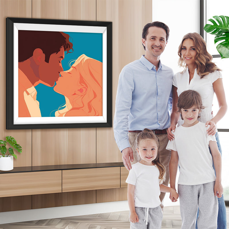 Küssendes Paar Diamond Painting