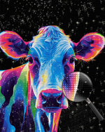 Kuh im Pop-Art-Stil Diamond Painting