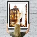 Kutsche auf der Straße in London Diamond Painting