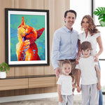 Lachende Katze Diamond Painting