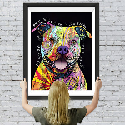 Lachender bunter Hund Diamond Painting