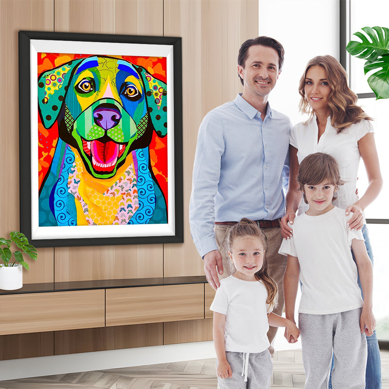 Lachender Hund Diamond Painting