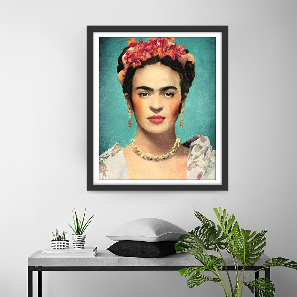 Lächelnde Frida Kahlo Diamond Painting