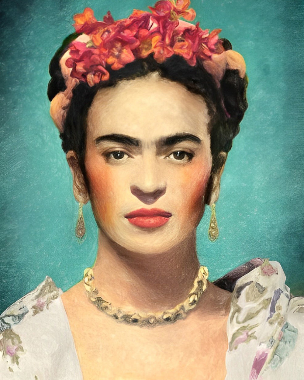Lächelnde Frida Kahlo Diamond Painting
