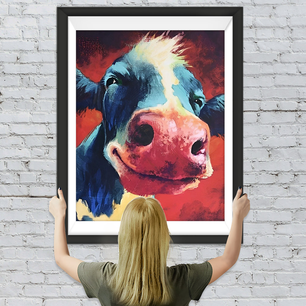 Lächelnde Kuh Diamond Painting