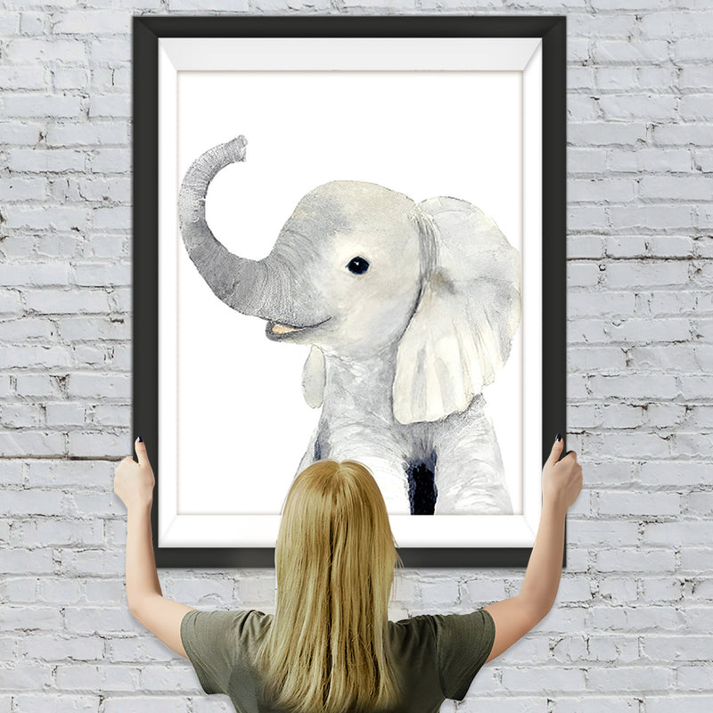 Lächelnder Cartoon-Elefant Diamond Painting