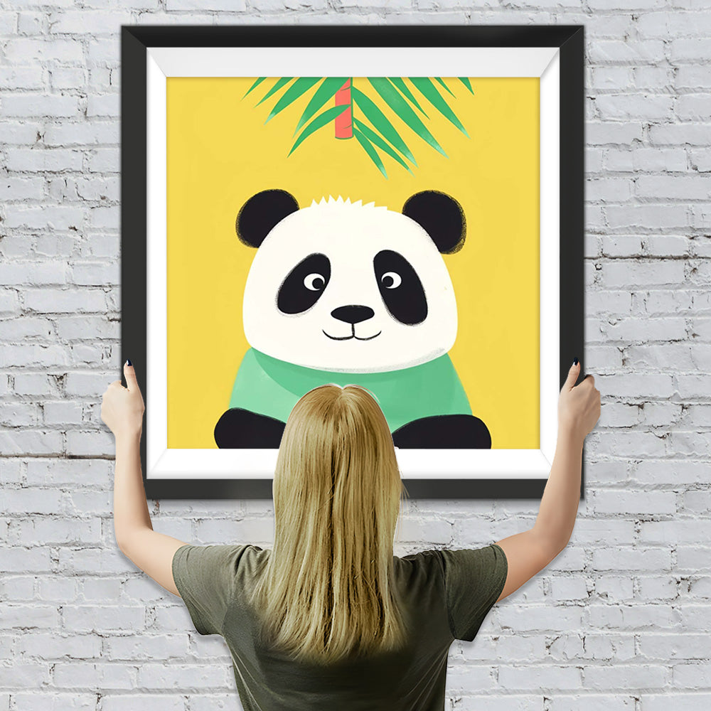 Lächelnder Cartoon-Panda Diamond Painting