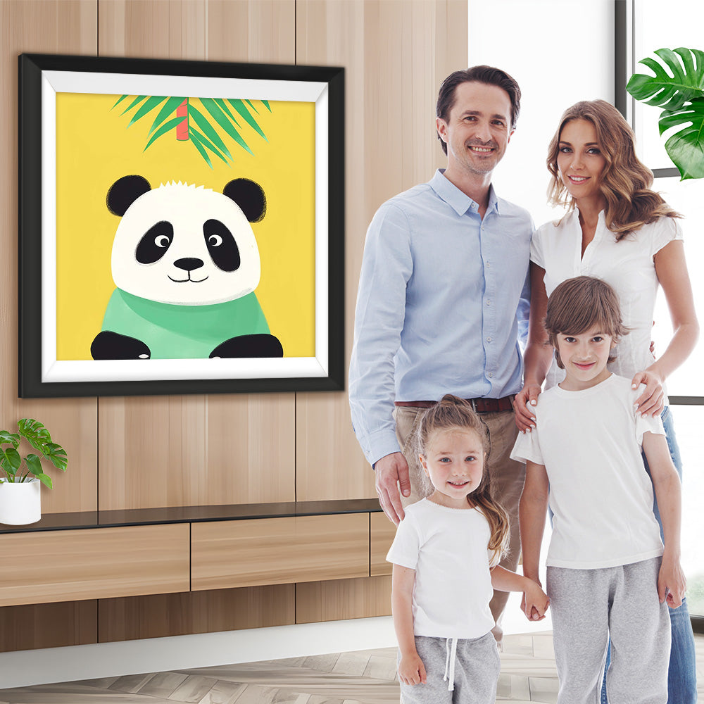 Lächelnder Cartoon-Panda Diamond Painting