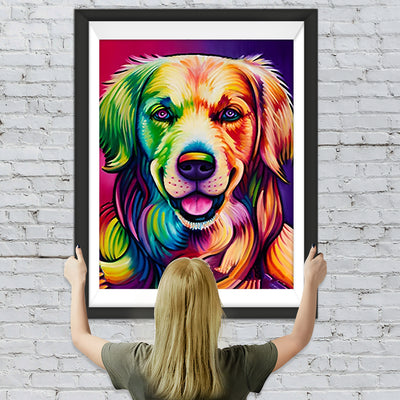 Lächelnder Hund Diamond Painting