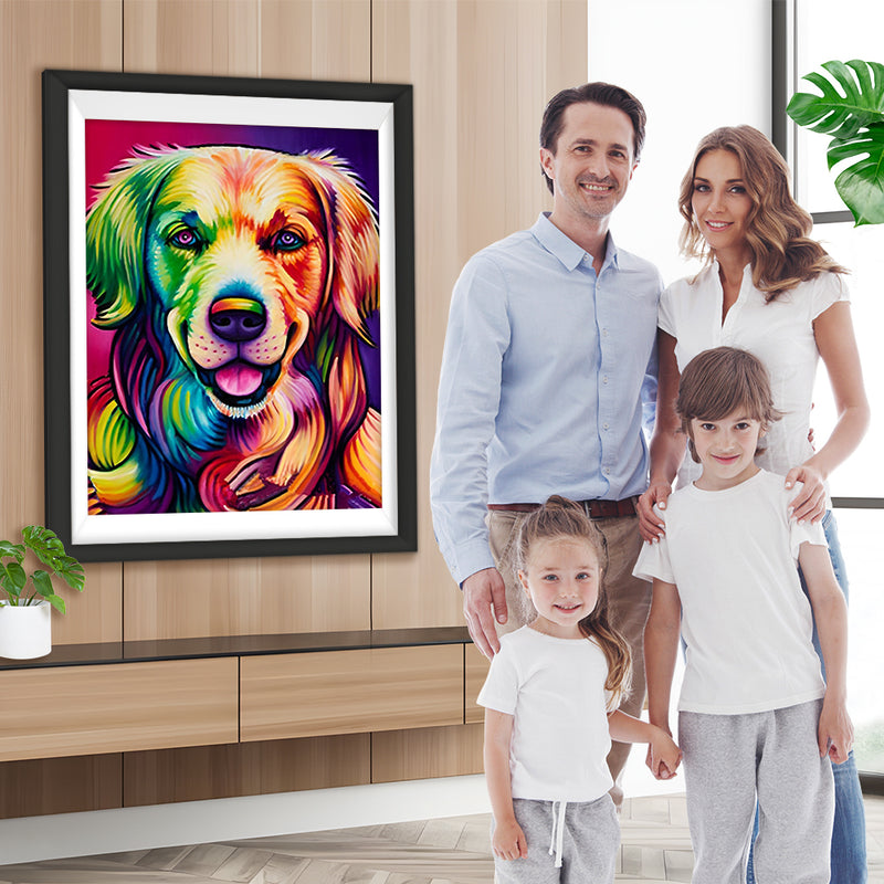 Lächelnder Hund Diamond Painting