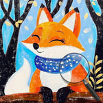 Lächelnder kleiner Fuchs Diamond Painting