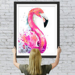 Lächelnder rosa Flamingo Diamond Painting