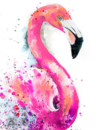 Lächelnder rosa Flamingo Diamond Painting
