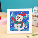 Lächelnder Weihnachtsschneemann Mini-Kristallpünktchen Diamond Painting