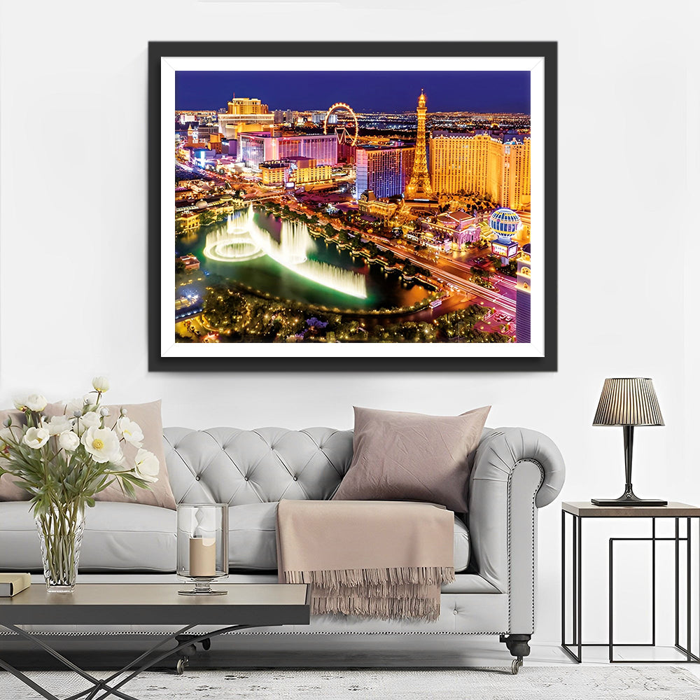 Las Vegas bei Nacht Diamond Painting