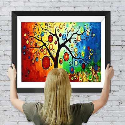 Laternen auf einem Baum Diamond Painting