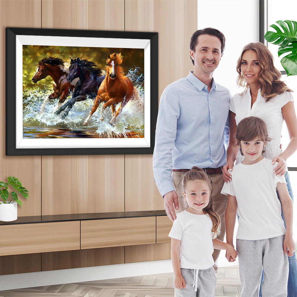 Laufende Pferde Diamond Painting