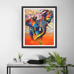 Laufender Elefant Diamond Painting