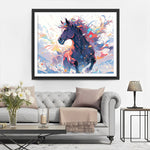 Laufendes buntes Pferd Diamond Painting