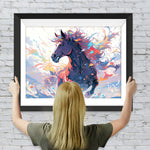 Laufendes buntes Pferd Diamond Painting