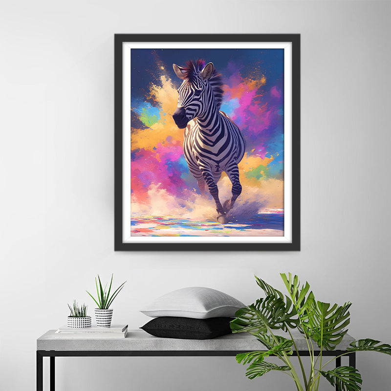 Laufendes Zebra Diamond Painting